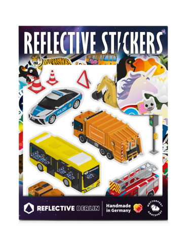 Autocollants réfléchissants enfant -cars