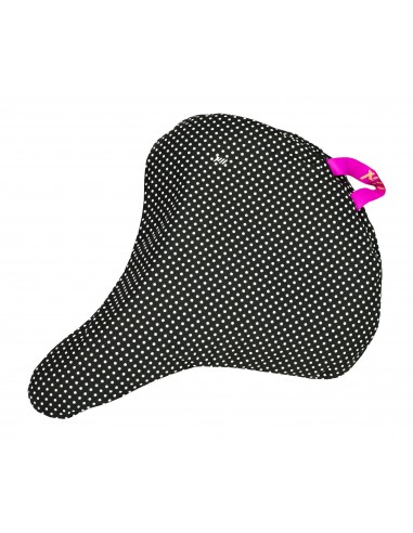 Liix Protège-selle POLKA DOTS noir