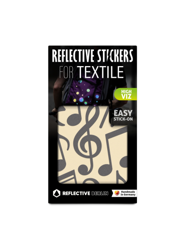 Reflektierende Stickers für Textil Music