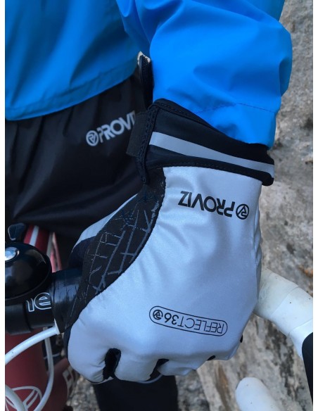 Hoch reflektierende, wasserdichte Velo-Handschuhe