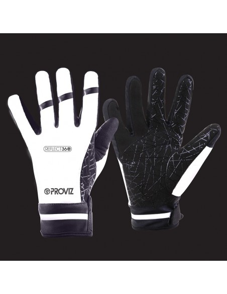Hoch reflektierende, wasserdichte Velo-Handschuhe